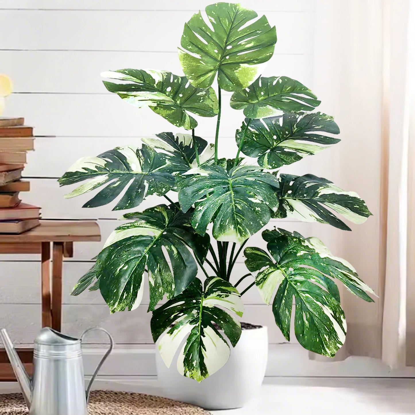 59-103cm/40.5in Artificial Monstera plastic fake plant pot ornamental festival suitable for home office decoration