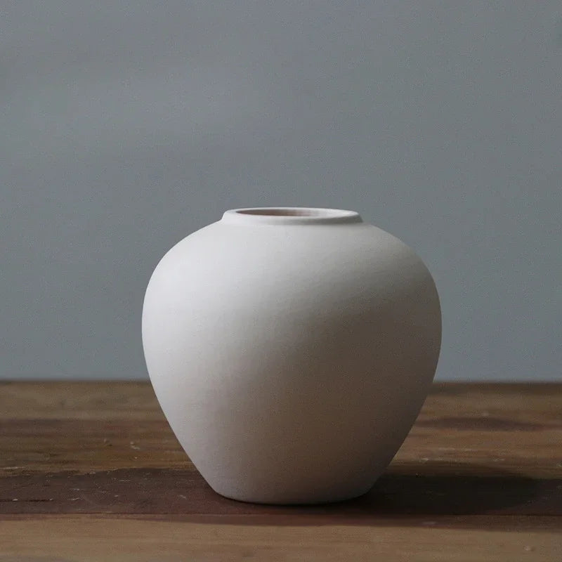 Plain Ceramic Vase  Arrangement Creative and Minimalist Nordic Ins Style Decoration Pottery Props for Home Photography Plain Vas